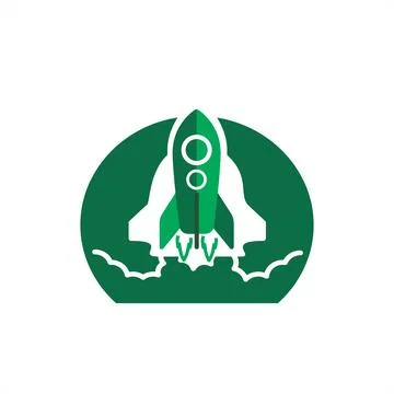 Rocket launcher vector logo and icon Illustrazione stock