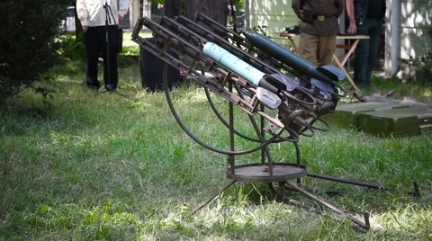 Rocket launchers of the Second World War Stock Footage 64294327