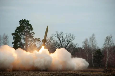 Rocket launching, 6 frames sequence. #3 Stock Photos