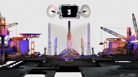 Rocket Launching to Space 4K ALPHA Stock Footage 279094981