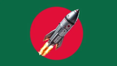 Rocket launching into space. Stock Footage 340331857