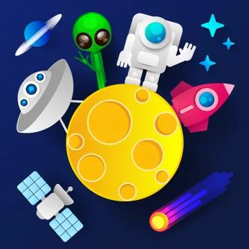 Rocket Launch,ship.vector, Illustration Concept Of Business Product Stock Illustration