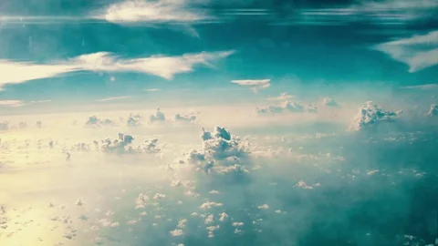 Rocket leaving the atmosphere, nuclear missile flying through blue sky. Stock Footage 102189446