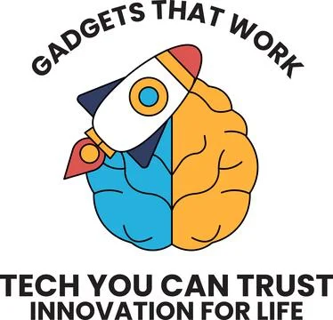 A rocket is on the left side of a brain Stock Illustration