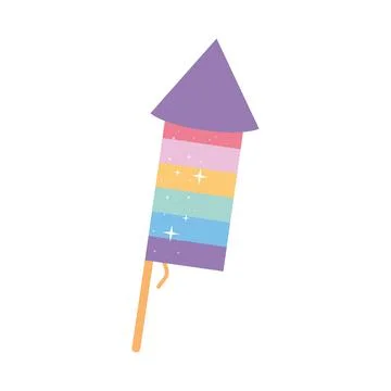 Rocket with lgbtq pride colors イラスト素材