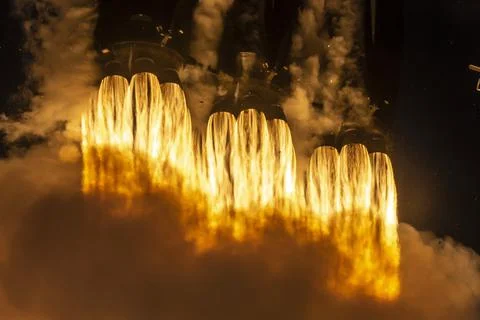 Rocket Liftoff Stock Photos
