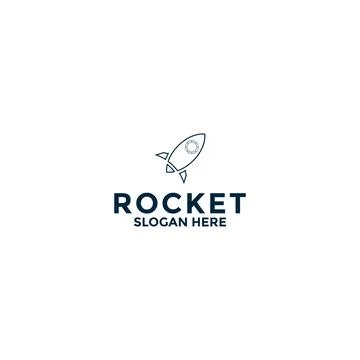Rocket logo vector design icon template Stock Illustration