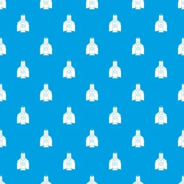 Rocket pattern seamless blue Stock Illustration