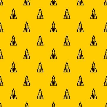 Rocket pattern vector Stock Illustration