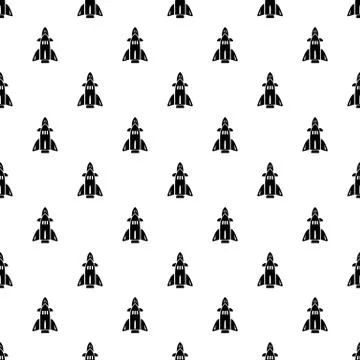 Rocket pattern vector seamless Stock Illustration