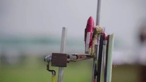 Rocket plane before launch. Slow motion Stock Footage 163779659