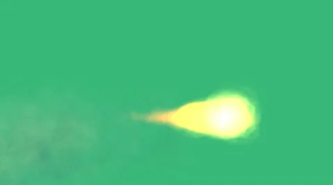 Rocket Plume with Greenscreen Video stock 19617264
