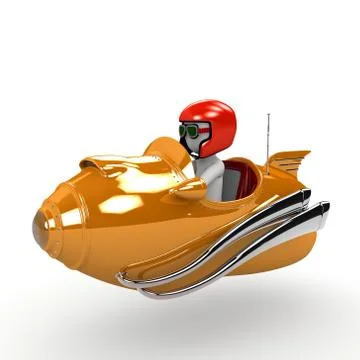 Rocket race Stock Illustration