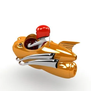 Rocket race two Stock Illustration