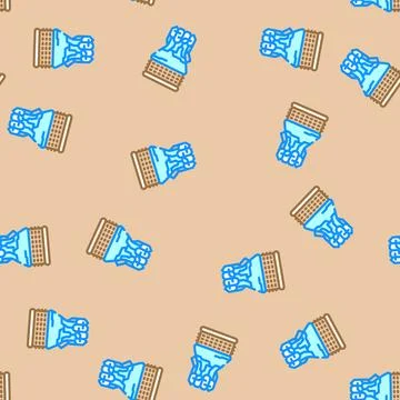 Rocket science aeronautical engineer vector seamless pattern Illustrazione stock