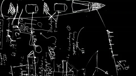 Rocket science  diagrams math (fixed Stock Footage 125684