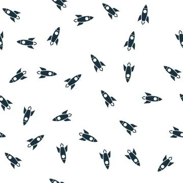 Rocket seamless pattern cover. Rocket icon creative design. Wallpaper, web Stockillustratie