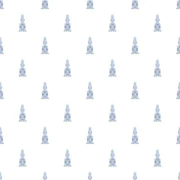 Rocket seamless pattern for space technology and innovation Stock Illustration