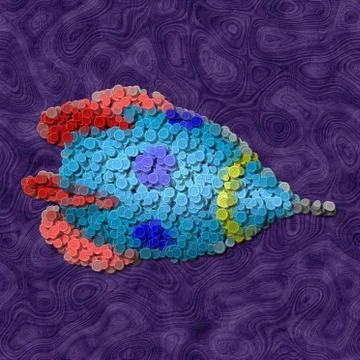 Rocket sewing buttons image generated background Stock Illustration