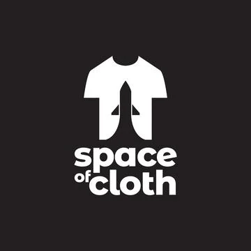Rocket shape with clothing logo design vector graphic symbol icon illustrat.. Stock Illustration