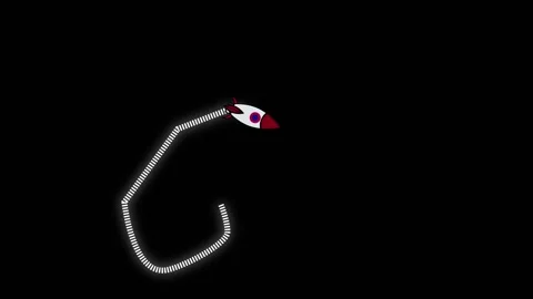 Rocket ship animation looping circular path space flight adventure cartoon .. Stock Footage 321456737
