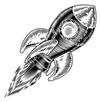 Rocket ship Stock Illustration