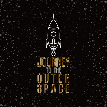 Rocket ship launch Ilustração Stock