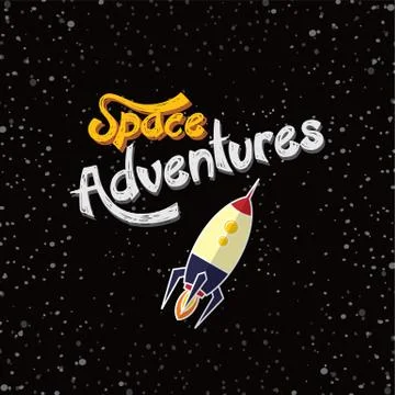 Rocket ship launch Stock Illustration