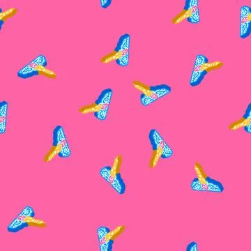Rocket ship progress isometric icon seamless pattern Illustrazione stock