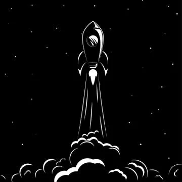 Rocket ship. vector illustration Stock Illustration