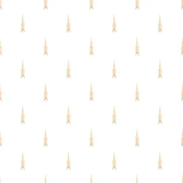 Rocket ships pattern with seamless white background Stockillustratie