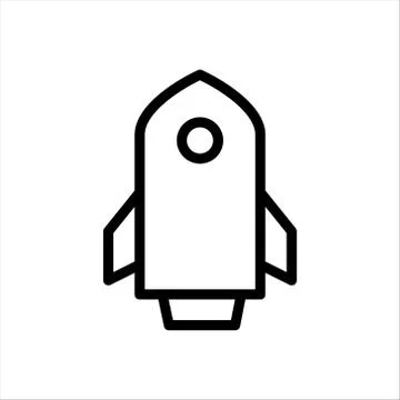 Rocket, shuttle, space icon Stock Illustration