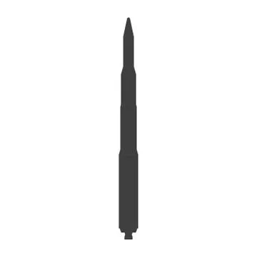 Rocket sign illustration. Vector. Black icon on white background Stock Illustration
