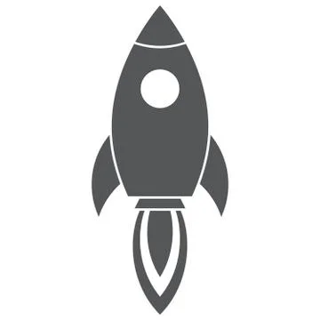 Rocket silhouette Stock Illustration