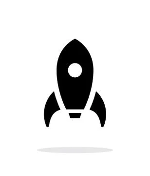 Rocket simple icon on white background Stock-Illustration