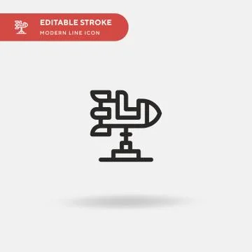 Rocket Simple vector icon. Illustration symbol design template for web mobile Stock Illustration