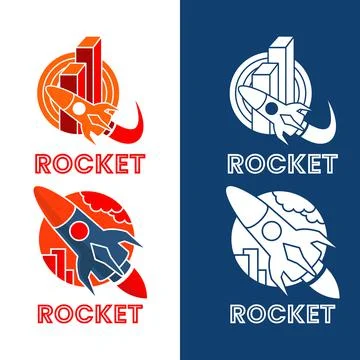 Rocket sky media Stock Illustration