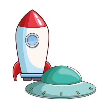Rocket skyrocket cartoon 스톡 일러스트