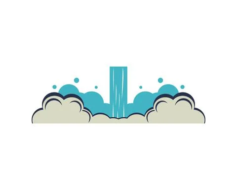 Rocket smoke launcher isolated icon Stock Illustration