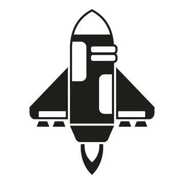 Rocket space icon simple vector. Spaceship launch 스톡 일러스트