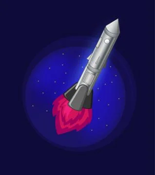 Rocket in space イラスト素材