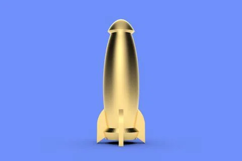 Rocket space ship 3D rendering Foto stock