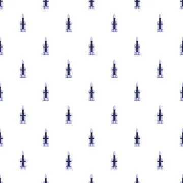 Rocket spacecraft preparing for launch pattern background Stock Illustration