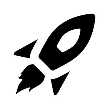 Rocket, spaceship icon. Stock Illustration
