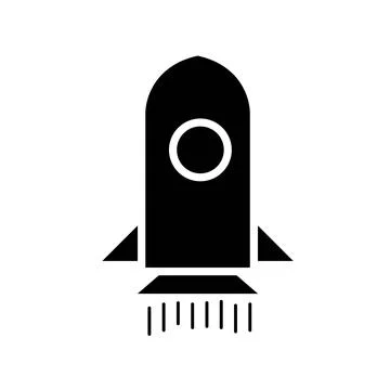 Rocket Spaceship Icon Vector Template EPS10 File Stock Illustration