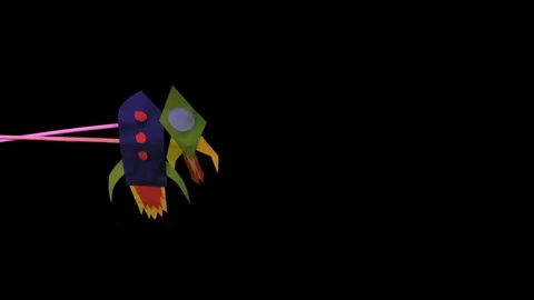 Rocket spaceship start, symbol and concept of start up, progress. 库存影片 123613976