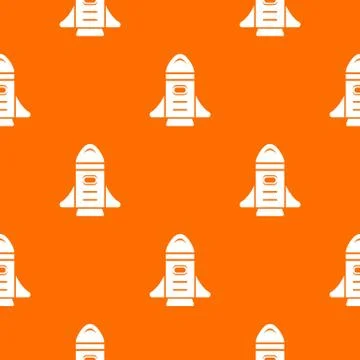 Rocket speed pattern vector orange Stock Illustration