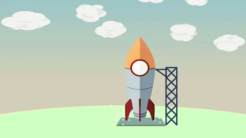 Rocket Start Up Stock Footage 80905642