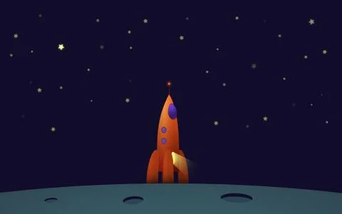 Rocket startup background Illustrazione stock