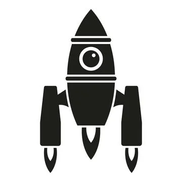 Rocket startup icon simple vector. Fire start 스톡 일러스트